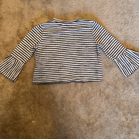 Urban Romantics Striped Sweater Blouse Size M - Picture 2 of 3